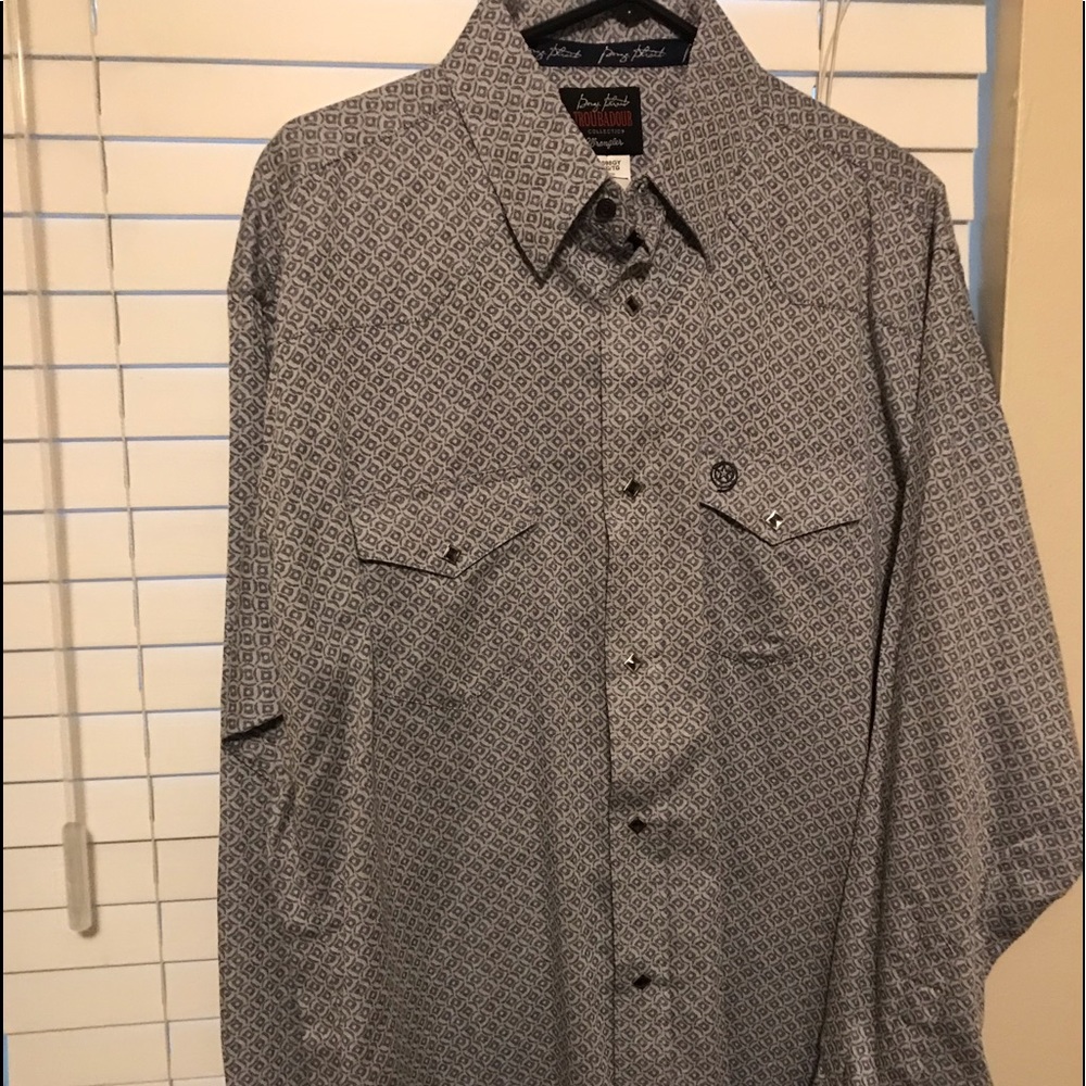 George strait western long sleeve dress shirt